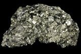 Gleaming, Cubic Pyrite Crystal Cluster - Peru #99152-1